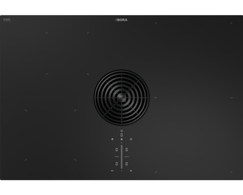 BORA M Pure PURMU2 inductiekookplaat met geïntegreerde afzuiging, van boven gezien
