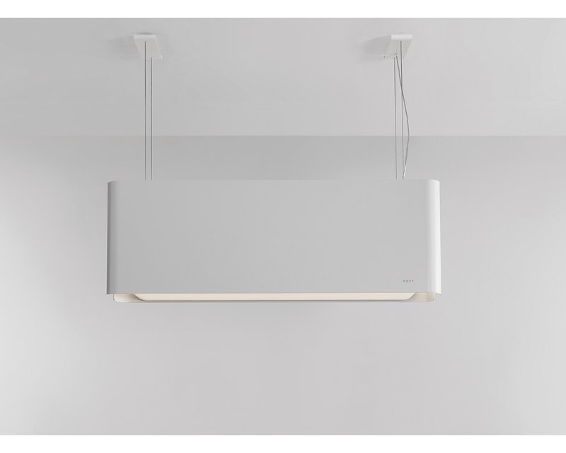 Novy Mood 7550 witte eilandafzuigkap met geïntegreerde verlichting