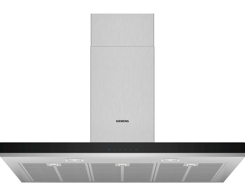 Fabrikantfoto bij Siemens LC97BHM50 roestvrijstalen wandschouwkap