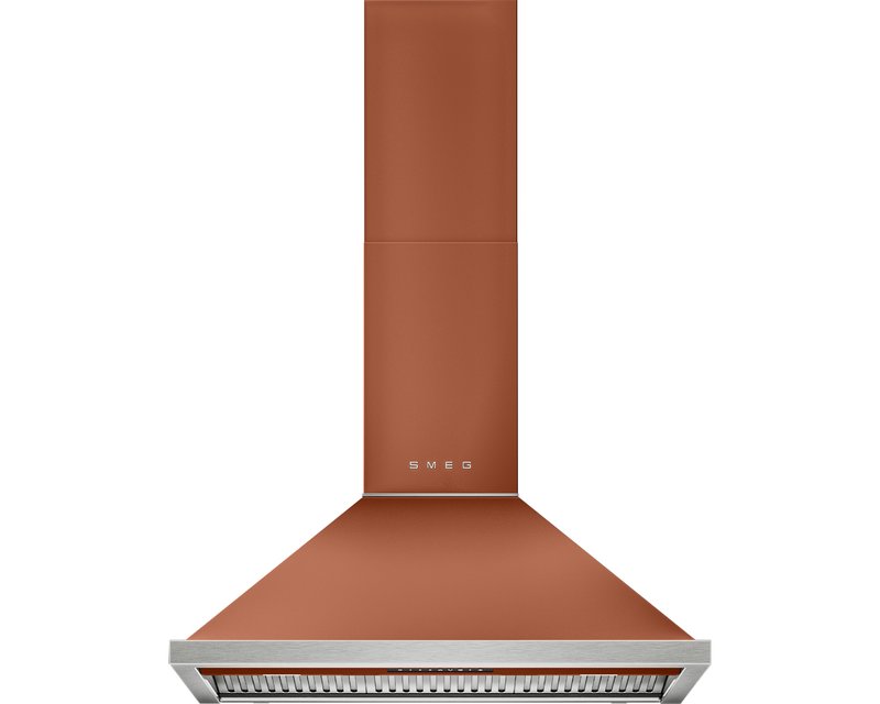 Productfoto van de Smeg KCU94ACM Portofino-wandkap in Amber Clay