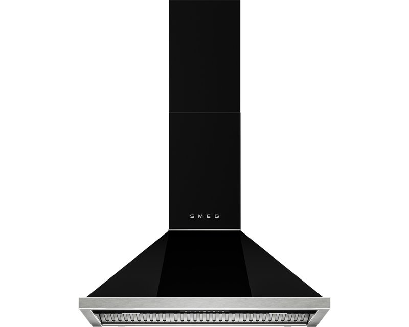 Productfoto van de Smeg KCU94BL zwarte Portofino-wandkap