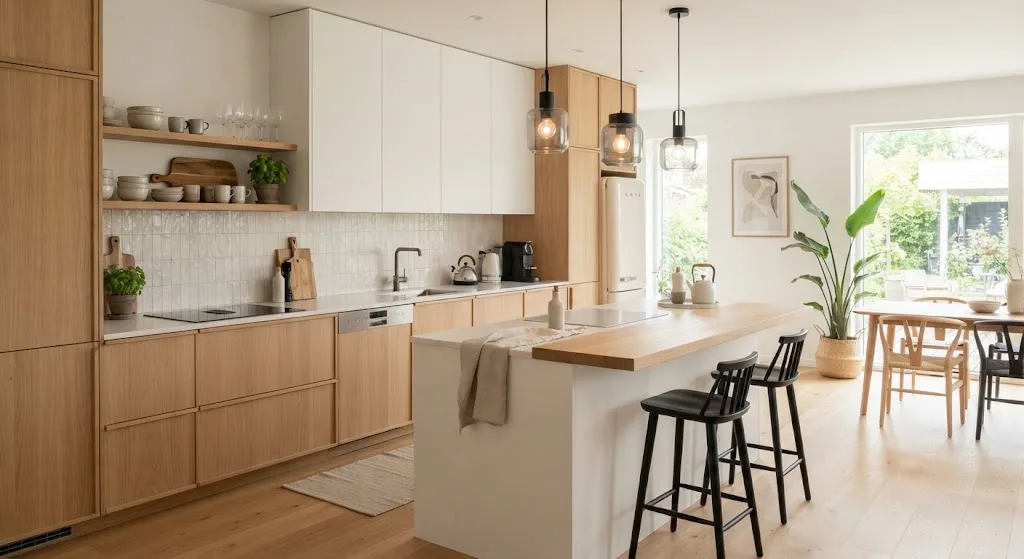 Voorbeeld van een Scandinavische keuken